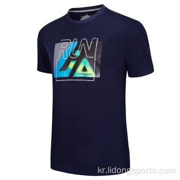커스텀 로고 인쇄 남성 운동 스포츠 티셔츠
